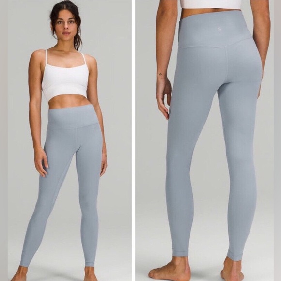 Lululemon Align High-Rise Leggings w pockets 6 / small Blue Cast - Picture 2 of 13